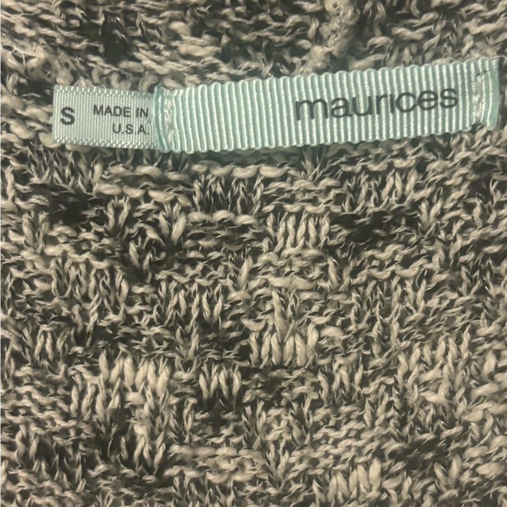 Maurice’s hooded Cardigan sweater. Size small multi color knit - Picture 3 of 9